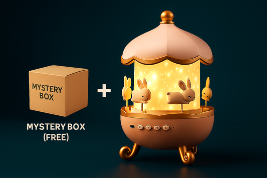Bunny Carousel Night Light Projector And Free Mystery Box