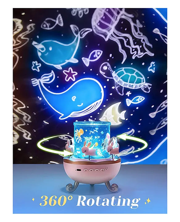 Bunny Carousel Night Light Projector And Free Mystery Box