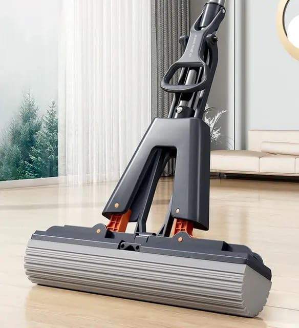 Butterfly Sponge Mop with Stainless Steel Handle