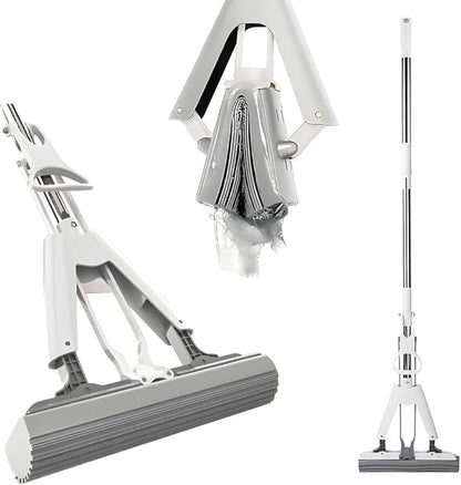 Butterfly Sponge Mop with Stainless Steel Handle
