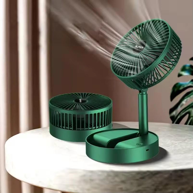 Everlasting Foldable Mini Desk Fan – Adjustable Height & Angle Table Fan (1 Pc)