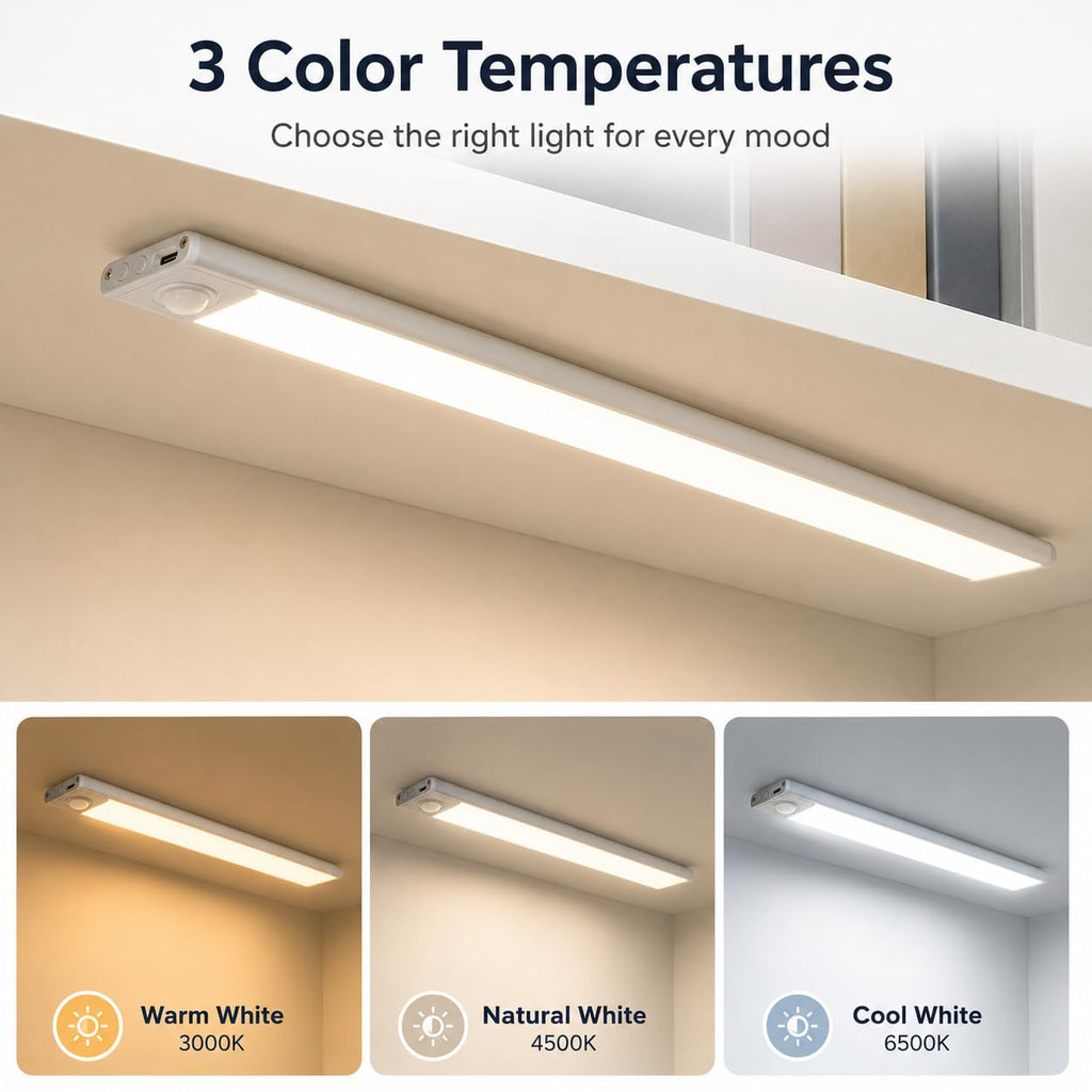 LED Rechargeable Touch Lamp | Magnetic Stick-On Light with 3 Color Modes