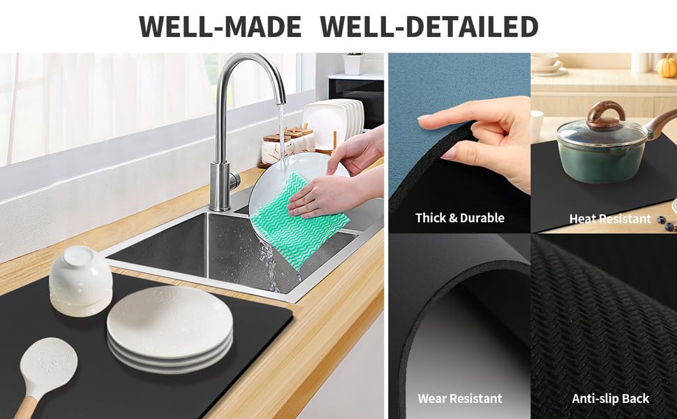 Everlasting Super Water Absorbent Quick Dry Mat with Anti-Slip Rubber Backing