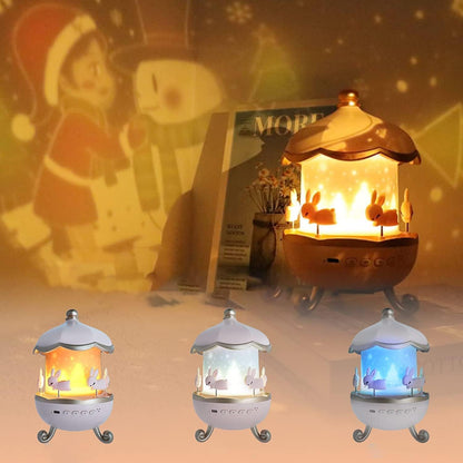 Bunny Carousel Night Light Projector And Free Mystery Box