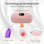 Everlasting Rechargeable Period Cramp Relief Massager & Heating Pad for Period Cramps Portable Cordless