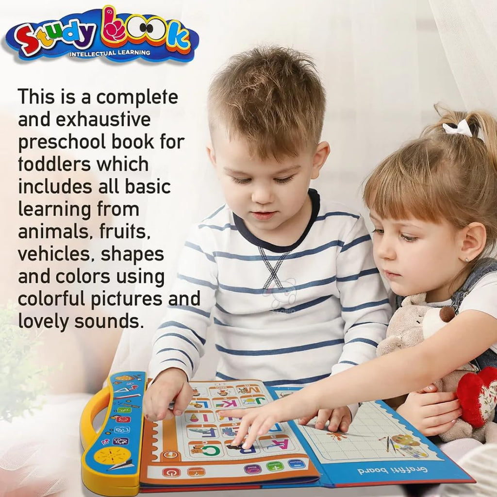 Everlasting Intelligence Book Sound Book for Children, English Letters & Words Learning Book, Fun Educational Toys.