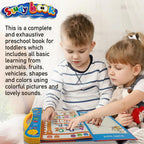 Everlasting Intelligence Book Sound Book for Children, English Letters & Words Learning Book, Fun Educational Toys.