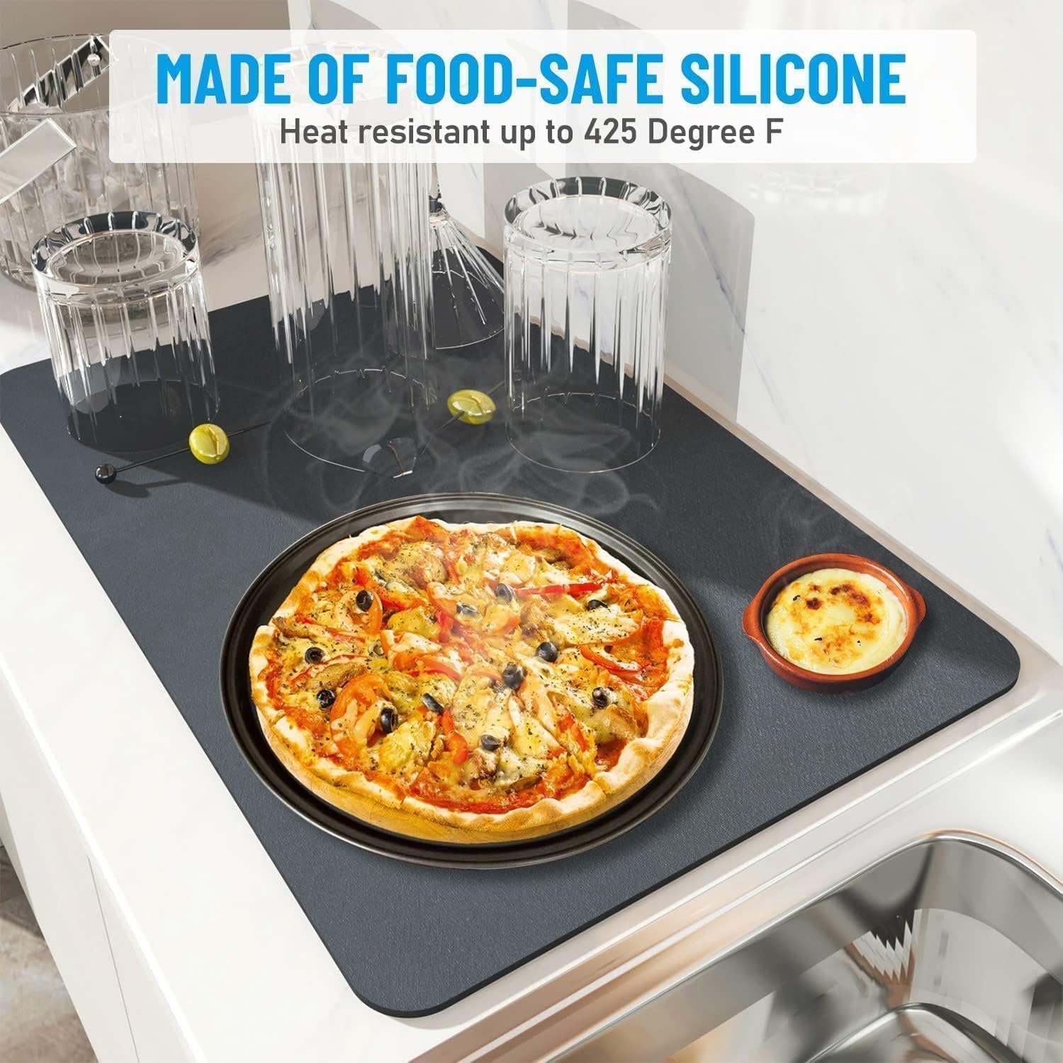 Everlasting Super Water Absorbent Quick Dry Mat with Anti-Slip Rubber Backing