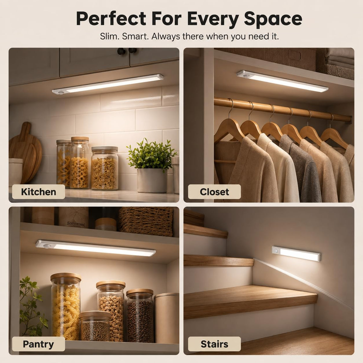 LED Rechargeable Touch Lamp | Magnetic Stick-On Light with 3 Color Modes