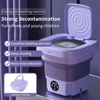 Semi Automatic Folding Mini Washing Machine with Dryer Deep Cleaning