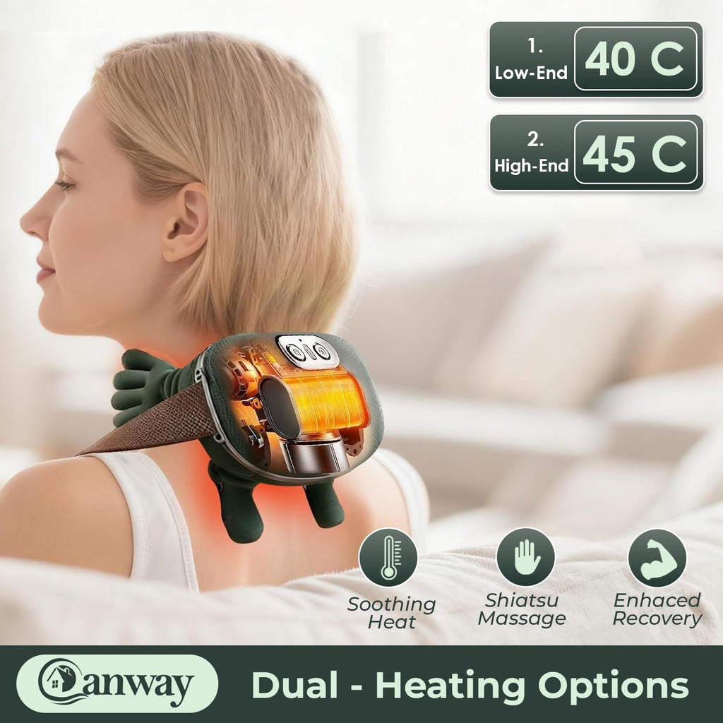 Everlasting Shoulder and Neck Massager, Bionic Heated Massager