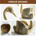 Pair of Swan Candle Holder with Giftbox for Home Decor, Gold