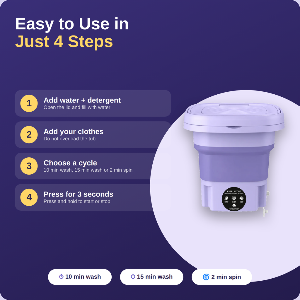 Semi Automatic Folding Mini Washing Machine with Dryer Deep Cleaning