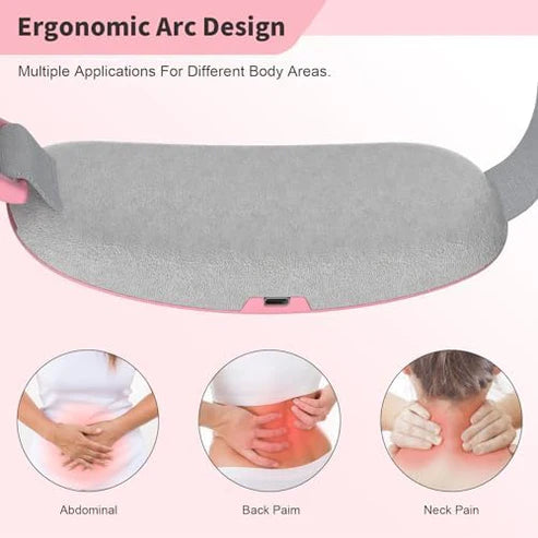 Everlasting Rechargeable Period Cramp Relief Massager & Heating Pad for Period Cramps Portable Cordless