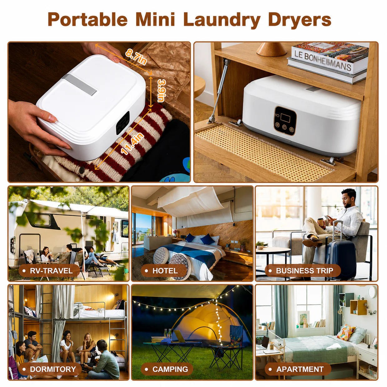 Everlasting Portable Electric Clothes Dryer for Home, Apartment, RV & Travel