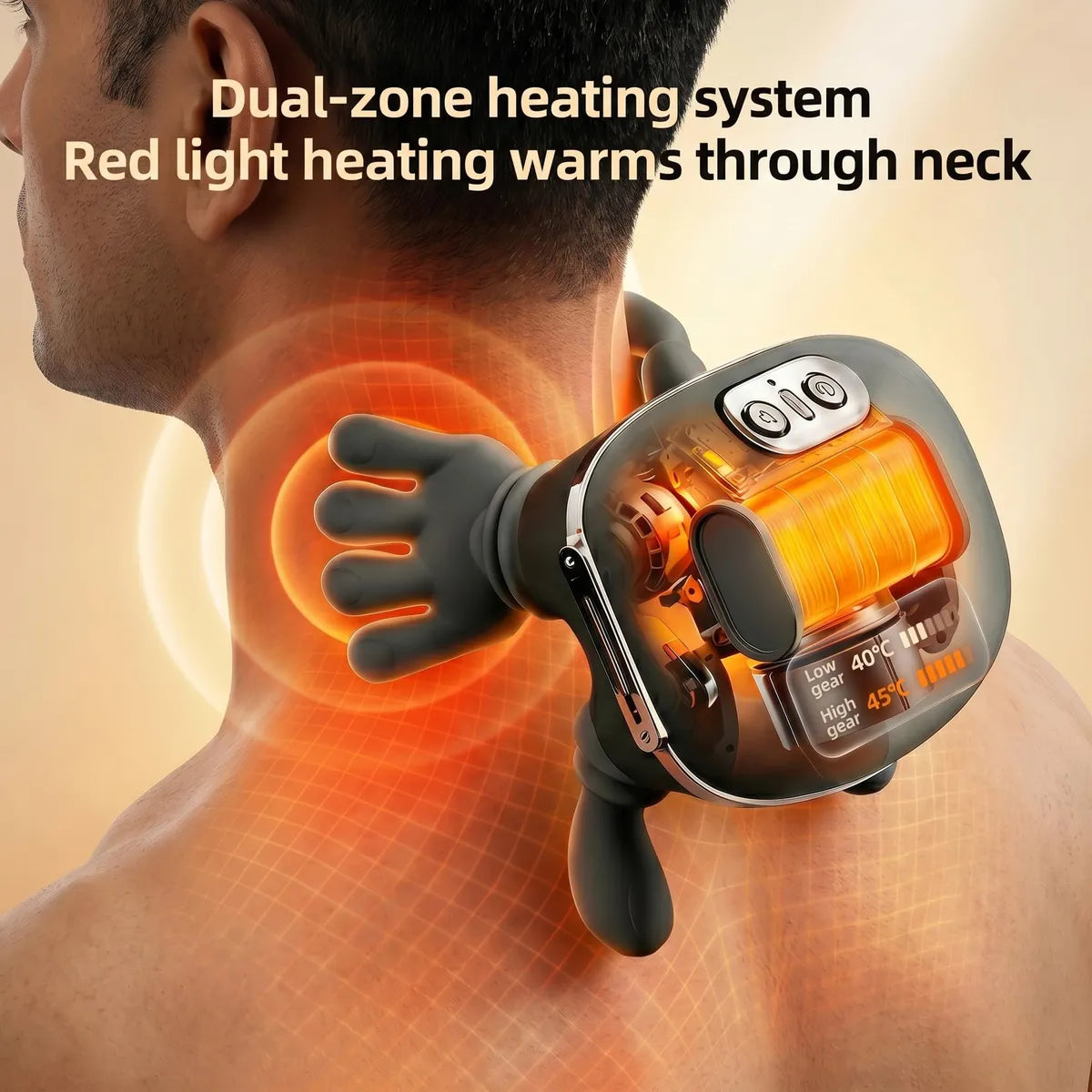 Everlasting Shoulder and Neck Massager, Bionic Heated Massager