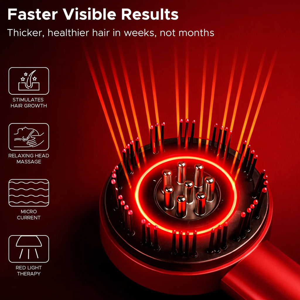 Everlasting 3-1 Red Light Therapy Scalp Massager | 6 Months Warranty | Upgraded