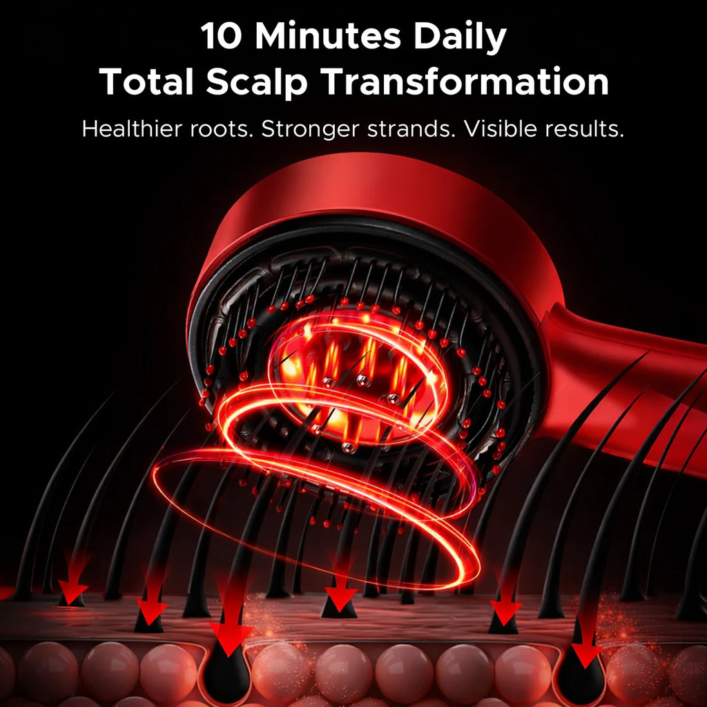 Everlasting 3-1 Red Light Therapy Scalp Massager | 6 Months Warranty | Upgraded