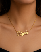 Everlasting Bottom Heart Style Name Necklace