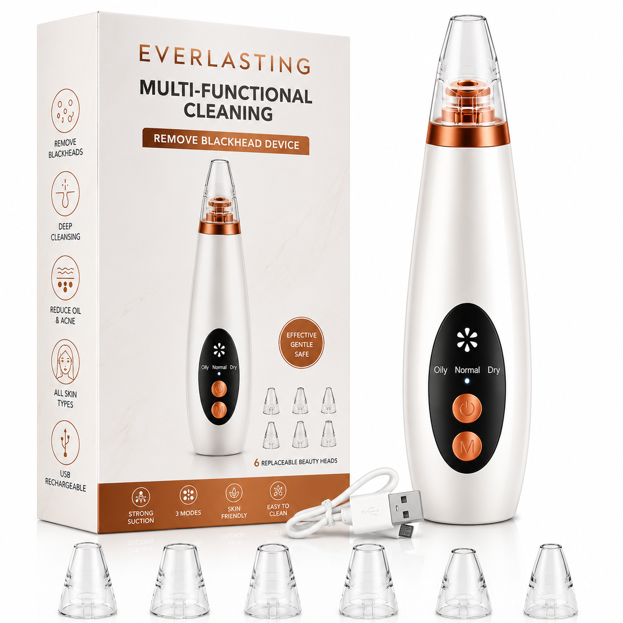Everlasting 6 in 1 Multi-function Blackhead Remover