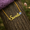 Everlasting Evil Eye Name Necklace – Personalized Protection Pendant