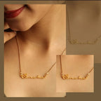 Everlasting Gold Plated Signature Style Name Necklace