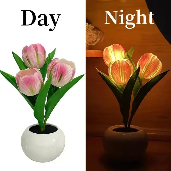 Tulip Lamp Indoor Decorative Table Lamp Flower Pot Lamp