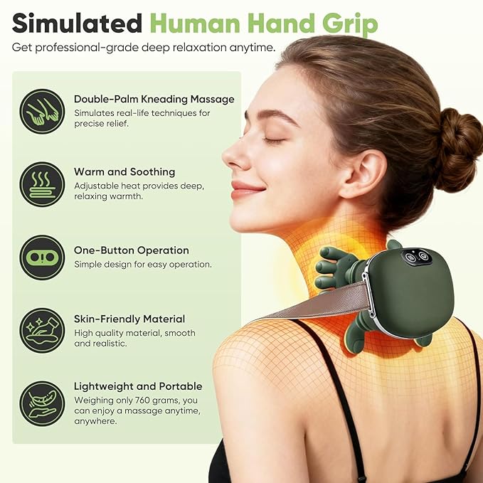 Everlasting Shoulder and Neck Massager, Bionic Heated Massager
