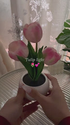 Tulip Lamp Indoor Decorative Table Lamp Flower Pot Lamp