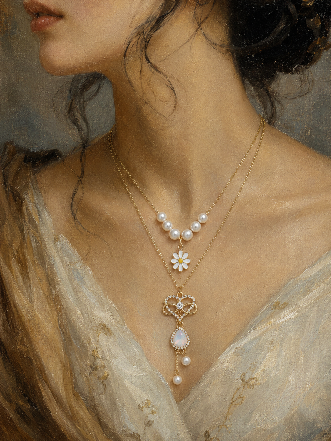 Everlasting Fairycore Pearl Necklace