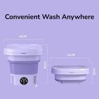 Semi Automatic Folding Mini Washing Machine with Dryer Deep Cleaning