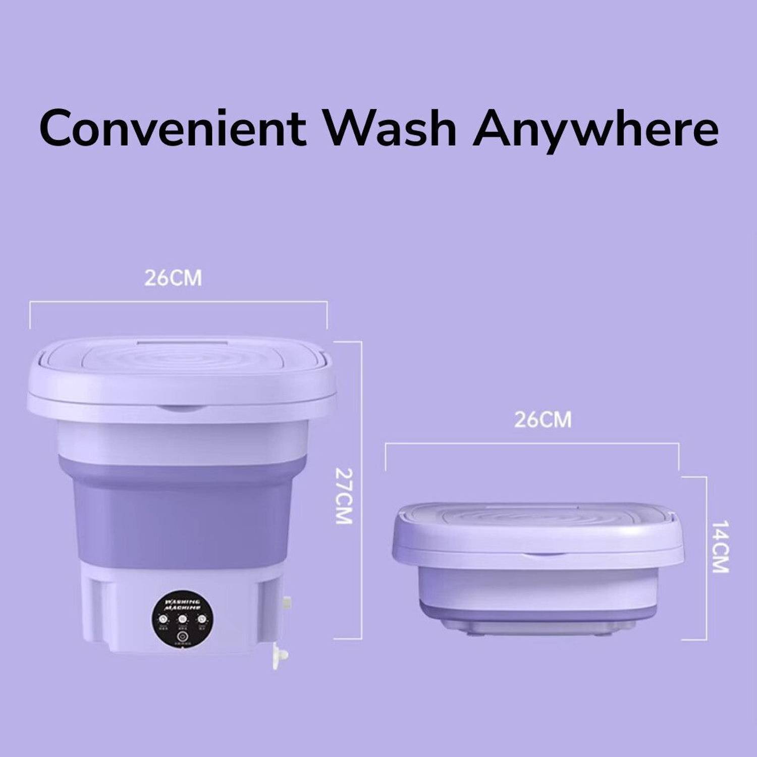 Semi Automatic Folding Mini Washing Machine with Dryer Deep Cleaning