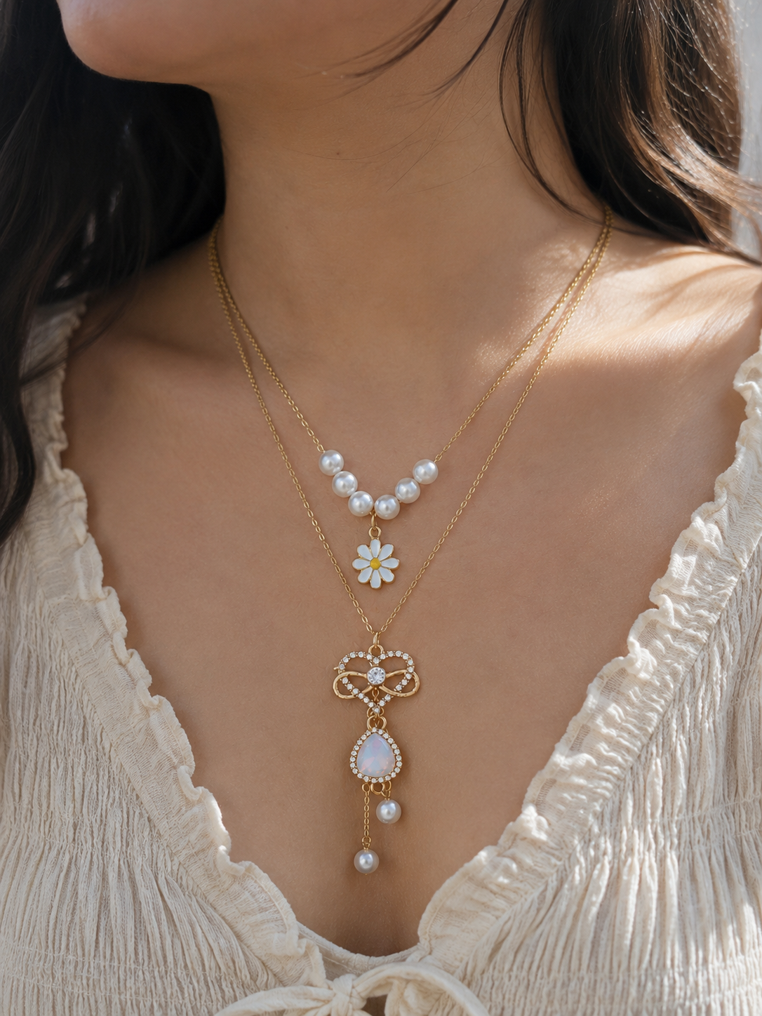 Everlasting Fairycore Pearl Necklace
