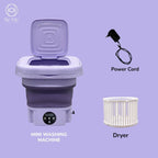 Semi Automatic Folding Mini Washing Machine with Dryer Deep Cleaning