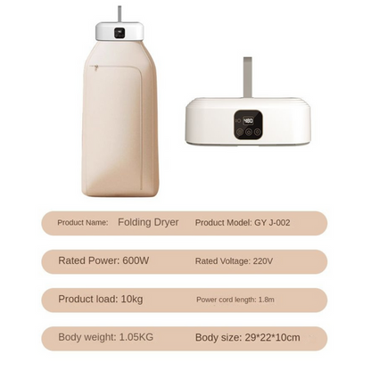 Portable Clothes Dryer,Mini Laundry Dryers with Remote Control
