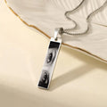Everlasting Personalized Photo Eye Necklace – Silver